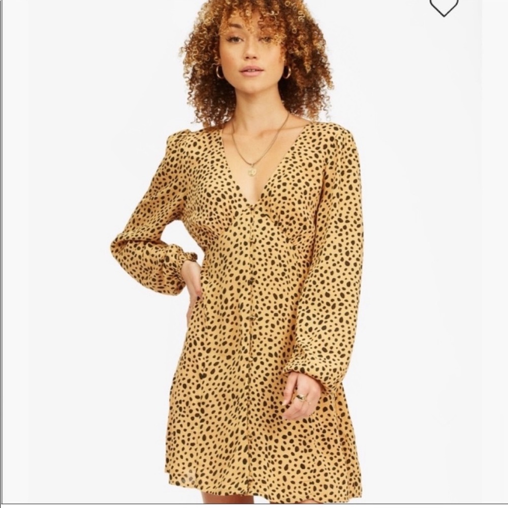 Billabong days on end cheetah dress
